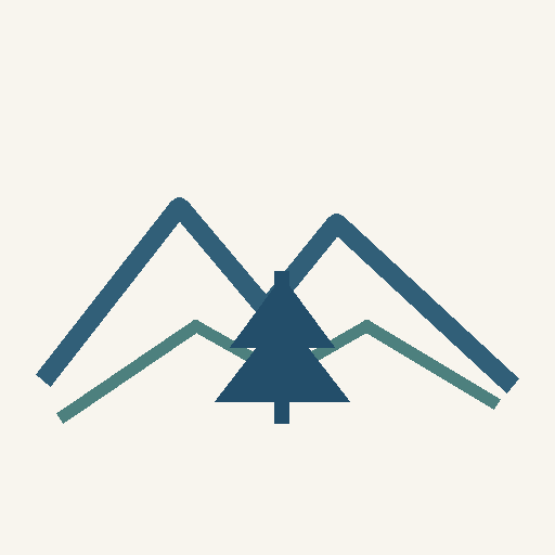 Mountain and pine icon for Kyle Kennedy, LCSW